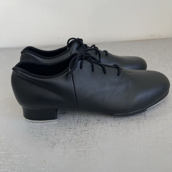 Bloch Women's #2 Shockwave Black Leather Dance Jazz Tap Shoes Size 7M - Picture 5 of 12